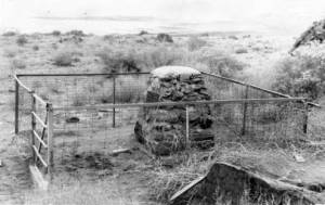 Uriah Wenner's gravesite on Fremont Island. Used by permission, Utah State Historical Society, all rights reserved. 